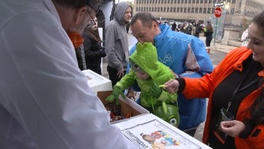 Halloween at Michigan Central Station